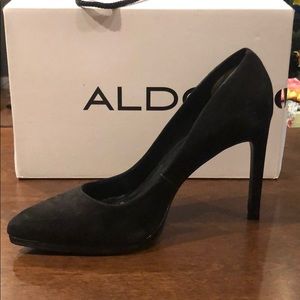 ALDO | Black Suede Heels